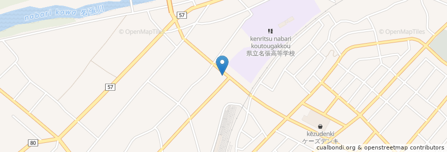 Mapa de ubicacion de バジェットレンタカー 名張店 en Japonya, 三重県, 名張市.
