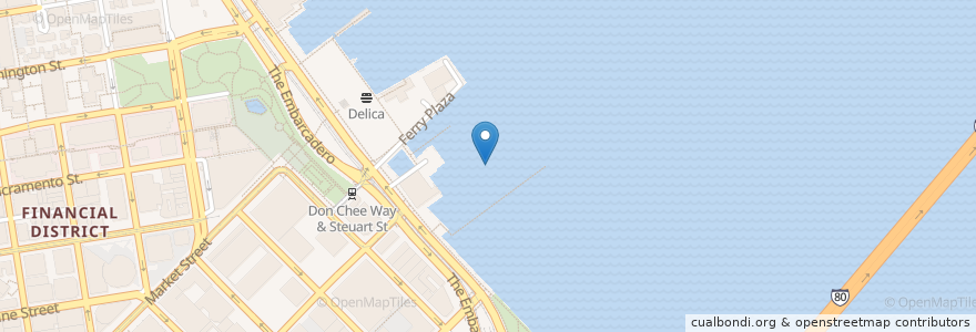 Mapa de ubicacion de Ferry Building Gate G en United States, California, San Francisco City And County, San Francisco.