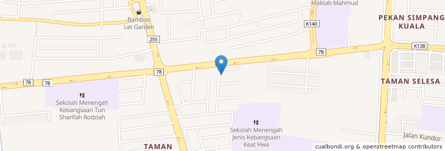 Mapa de ubicacion de Kopitan Classic en Malaysia, Kedah, Kota Setar.