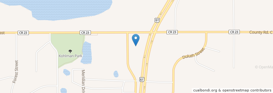 Mapa de ubicacion de Hwy 61 & Co Rd C en États-Unis D'Amérique, Minnesota, Ramsey County, Maplewood.