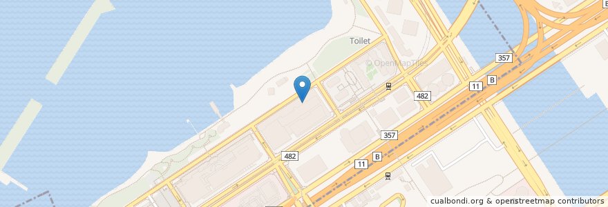 Mapa de ubicacion de Ocean Club Buffet (5th Floor) en Japan, Tokyo, Koto, Minato.