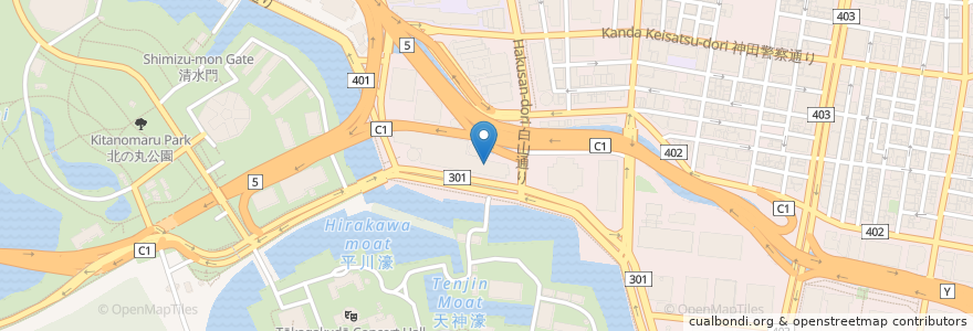 Mapa de ubicacion de Royal Korean Dining & Bar en Jepun, 東京都, 千代田区.