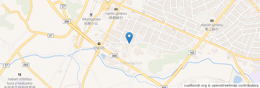 Mapa de ubicacion de 畿央薬局 桔梗駅前店 en Japonya, 三重県, 名張市.