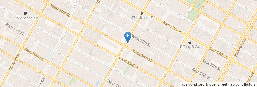 Mapa de ubicacion de Randolph's Bar & Grill en Estados Unidos De América, Nueva York, Nueva York, New York County, Manhattan, Manhattan Community Board 5.