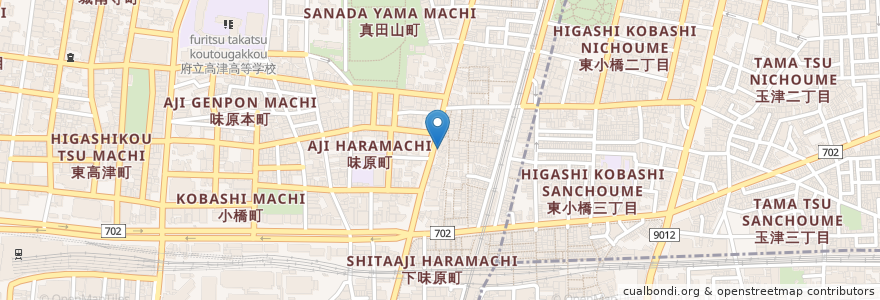 Mapa de ubicacion de 阪田歯科医院 en 일본, 오사카부, 오사카.
