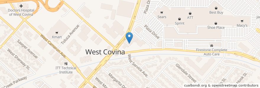 Mapa de ubicacion de Can Academy Afterschool en Amerika Syarikat, California, Los Angeles County, West Covina, West Covina.