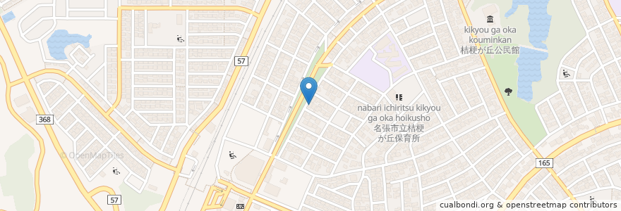 Mapa de ubicacion de 川口皮膚科 en Japonya, 三重県, 名張市.