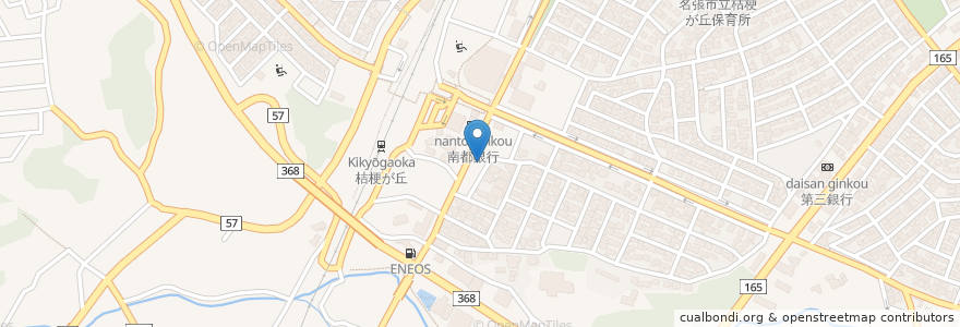 Mapa de ubicacion de 南都銀行 桔梗が丘支店 en ژاپن, 三重県, 名張市.