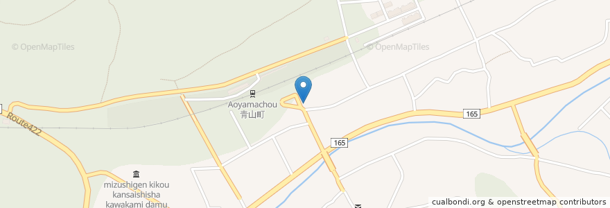 Mapa de ubicacion de 青山歯科診療所 en Япония, Миэ, 伊賀市.
