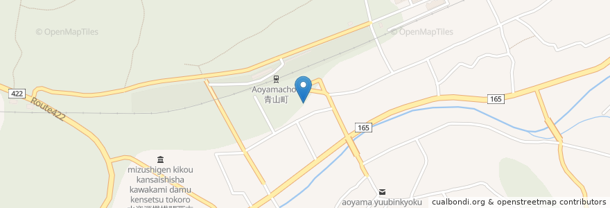 Mapa de ubicacion de 青木整形外科 en اليابان, 三重県, 伊賀市.