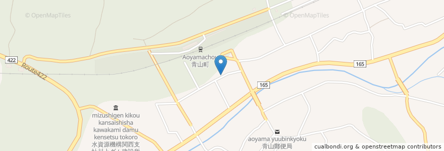 Mapa de ubicacion de わかくさ薬局 青山駅前店 en Japan, Mie Prefecture, Iga.