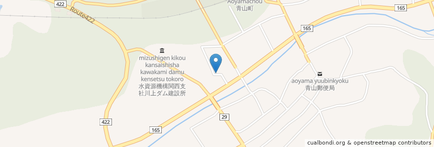 Mapa de ubicacion de とみしま歯科医院 en 일본, 미에현, 伊賀市.