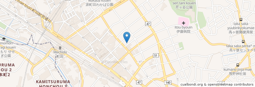 Mapa de ubicacion de なかはら脳神経クリニック en Japón, Tokio, Machida.