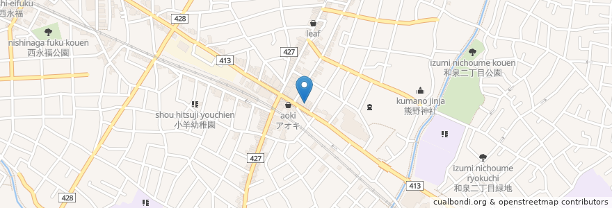 Mapa de ubicacion de 内山クリニック en Japan, Tokyo, Suginami.