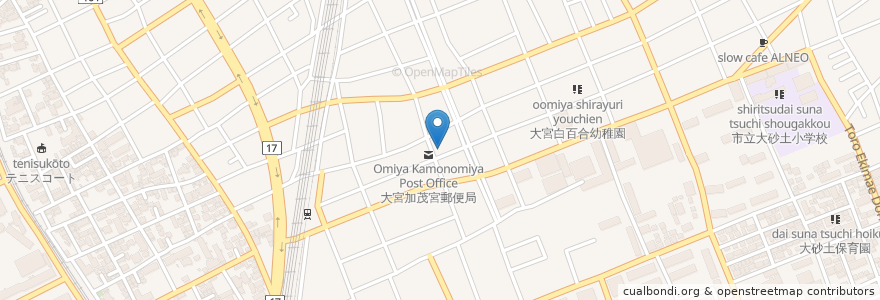 Mapa de ubicacion de 大宮むさしの保育園 en Jepun, 埼玉県, さいたま市, 北区.