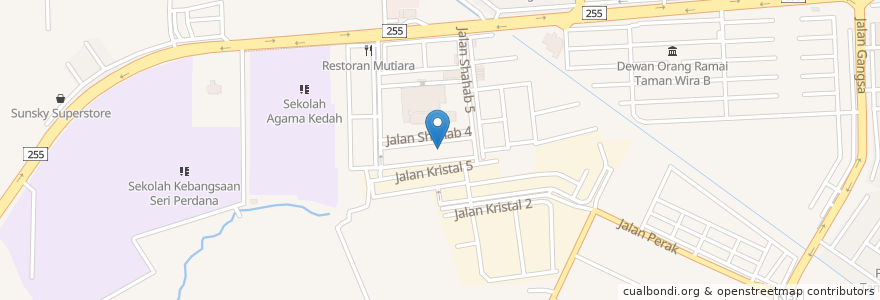 Mapa de ubicacion de Restoran Selera Perdana en Malaysia, Kedah, Kota Setar.