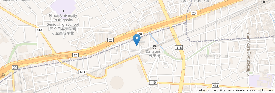 Mapa de ubicacion de かぶら屋 en Jepun, 東京都.