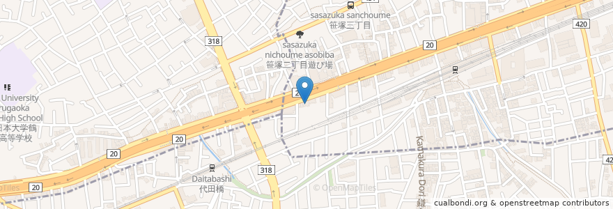 Mapa de ubicacion de 元気屋 en اليابان, 東京都.
