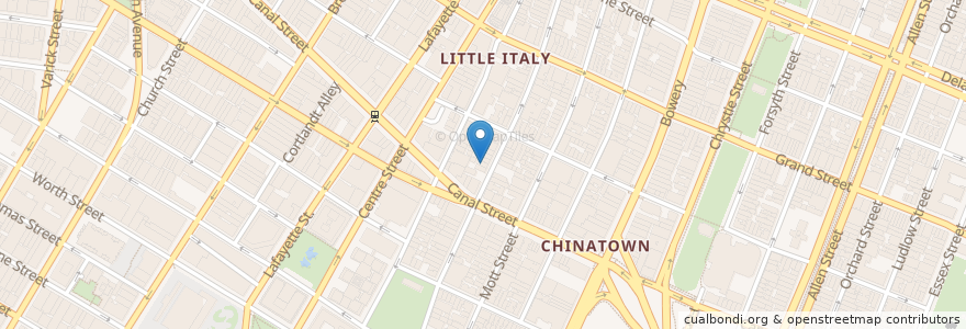 Mapa de ubicacion de Luna Ristorante en 美利坚合众国/美利堅合眾國, 纽约州 / 紐約州, 纽约, 纽约县, Manhattan, Manhattan Community Board 2.