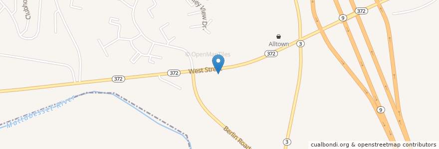 Mapa de ubicacion de Stop & Shop Gas Station en 美利坚合众国/美利堅合眾國, 康涅狄格州 / 康乃狄克州, Middlesex County, Cromwell.