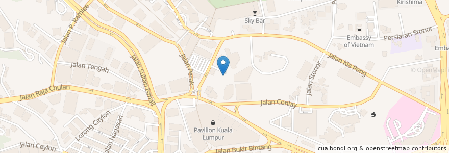 Mapa de ubicacion de Fuze Club Kuala Lumpur en ماليزيا, سلاغور, كوالالمبور.