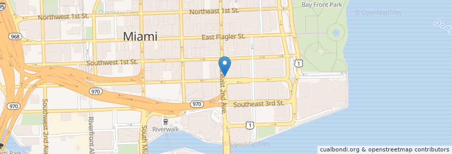 Mapa de ubicacion de La Granja en Amerika Syarikat, Florida, Miami-Dade County, Miami.