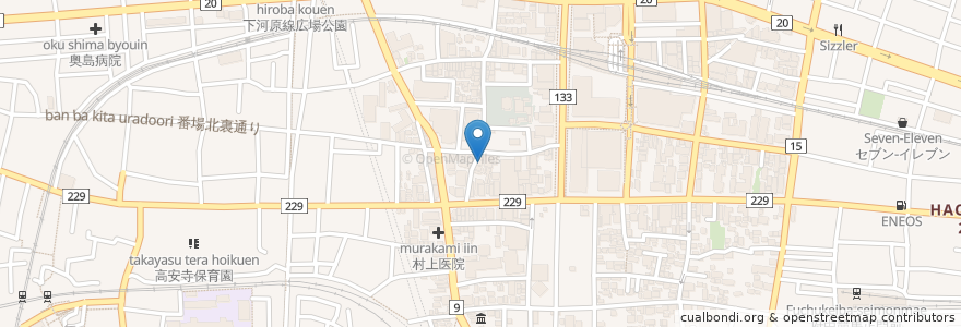 Mapa de ubicacion de 天ふじ en Japonya, 東京都, 府中市.