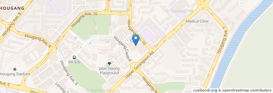 Mapa de ubicacion de My Family Clinic (Hougang Central) en Singapore, Northeast.