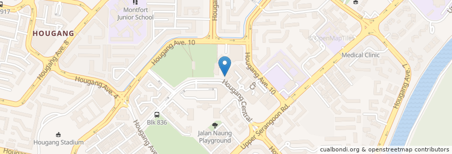 Mapa de ubicacion de Q&M Dental Surgery (Hougang Central) Pte Ltd en Singapore, Northeast.