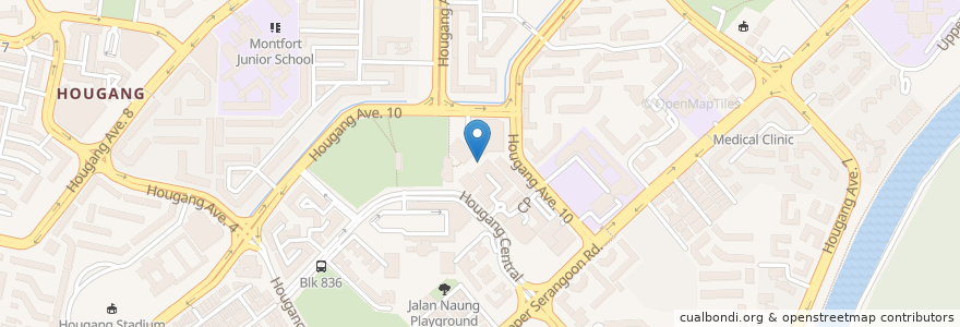 Mapa de ubicacion de Wok Hey en シンガポール, Northeast.