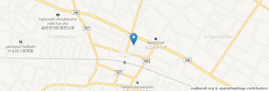 Mapa de ubicacion de いろは食堂 en Japon, Préfecture De Kanagawa, 秦野市.