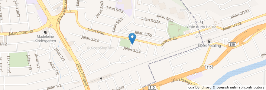 Mapa de ubicacion de PJ Cafe & Bistro en Malásia, Selangor, Petaling Jaya, Kuala Lumpur.