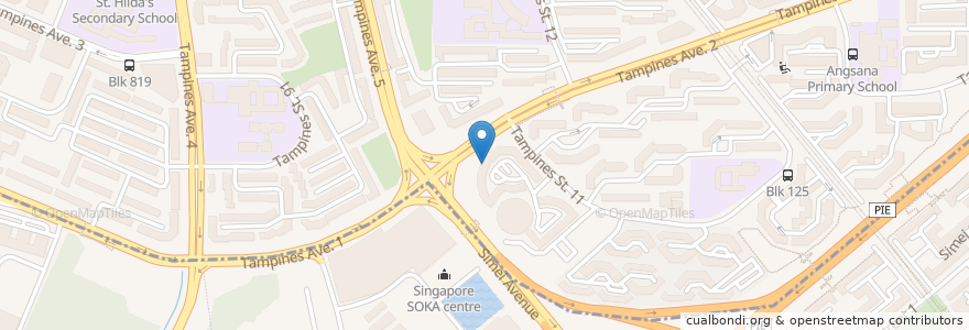 Mapa de ubicacion de Maybank en Singapour, Southeast.
