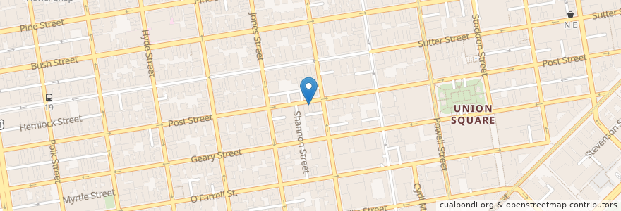 Mapa de ubicacion de Carmichael Salon en アメリカ合衆国, カリフォルニア州, サンフランシスコ, San Francisco.
