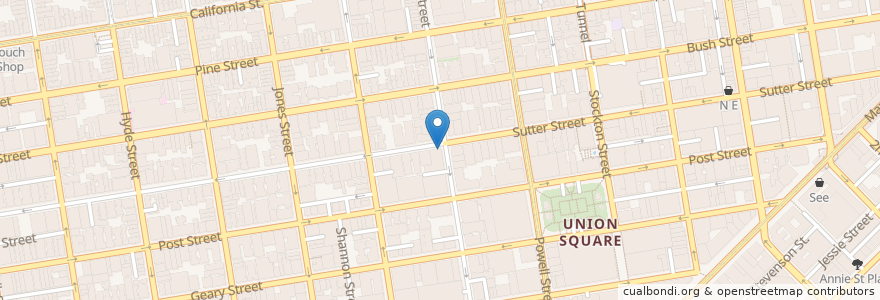 Mapa de ubicacion de Cesario's en United States, California, San Francisco, San Francisco.