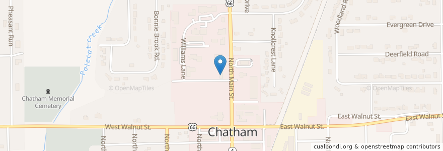 Mapa de ubicacion de Sun Thai en Amerika Syarikat, Illinois, Sangamon County, Chatham.