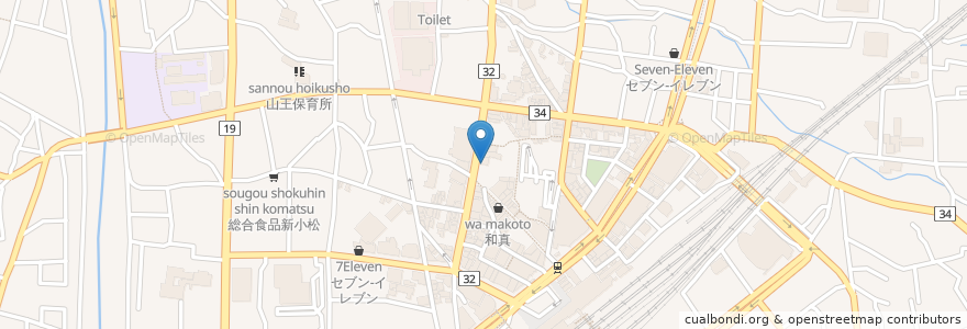 Mapa de ubicacion de ケンタッキーフライドチキン en اليابان, ناغانو, 長野市.