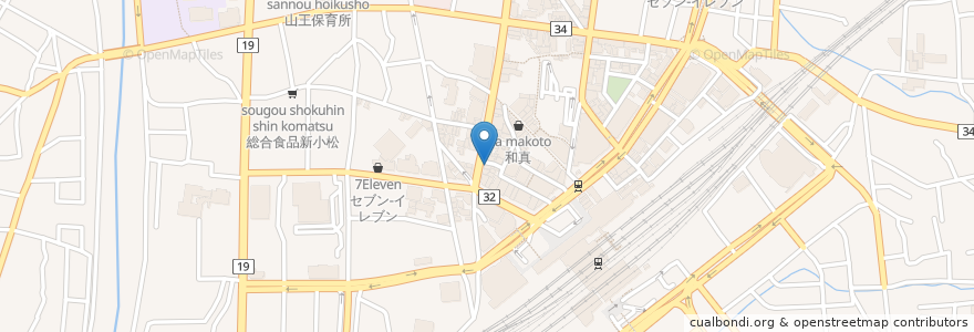 Mapa de ubicacion de コウジヤ薬局 en 日本, 長野県, 長野市.