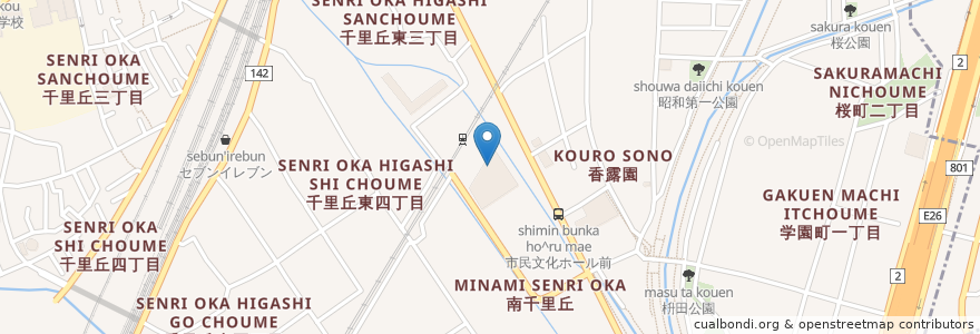 Mapa de ubicacion de Azalea en 日本, 大阪府, 摂津市.