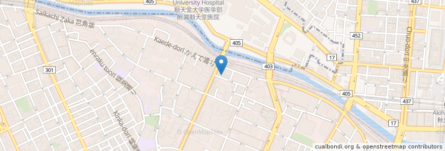 Mapa de ubicacion de 徳兵衛 en Япония, Токио, Тиёда.