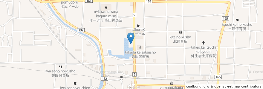 Mapa de ubicacion de 勝手神社 en Japonya, 奈良県, 大和高田市.
