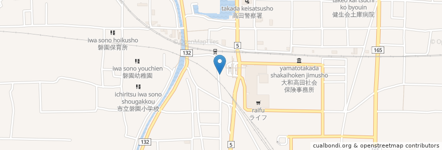 Mapa de ubicacion de SHANA en 日本, 奈良県, 大和高田市.