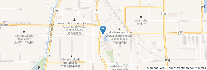 Mapa de ubicacion de グランプリ en 日本, 奈良県, 大和高田市.