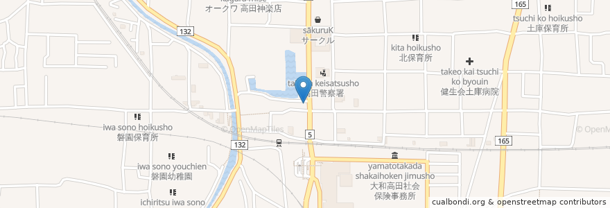Mapa de ubicacion de KAGURA en 日本, 奈良県, 大和高田市.