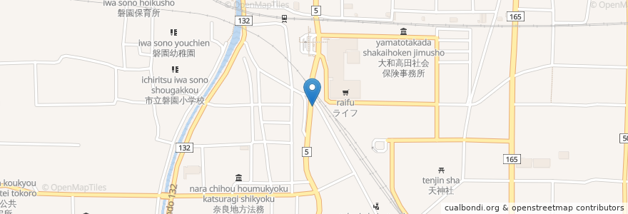 Mapa de ubicacion de 石川耳鼻咽喉科医院 en 日本, 奈良県/奈良縣, 大和高田市.