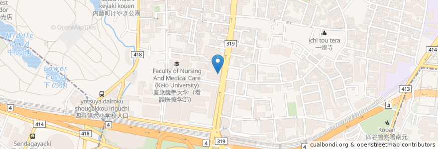 Mapa de ubicacion de 音楽ライブラリー en Japão, Tóquio.