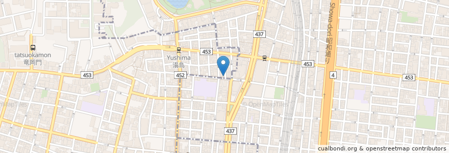 Mapa de ubicacion de 上野広小路駅 (湯島側) en Japón, Tokio, Taito.