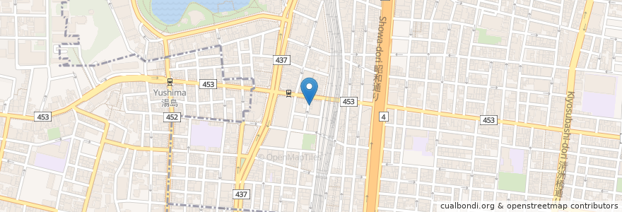 Mapa de ubicacion de 笑和酒場 en Japão, Tóquio, 台東区.