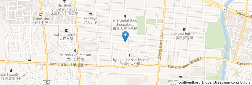 Mapa de ubicacion de えとわーる en اليابان, 兵庫県, 尼崎市.