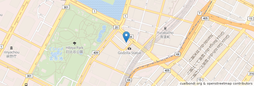 Mapa de ubicacion de Dental Office OC3 Hibiya en 日本, 東京都, 千代田区.